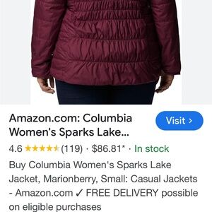 Columbia Women's Burgundy Jacket
